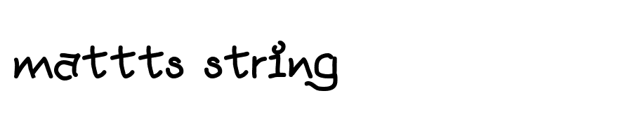 mattts string