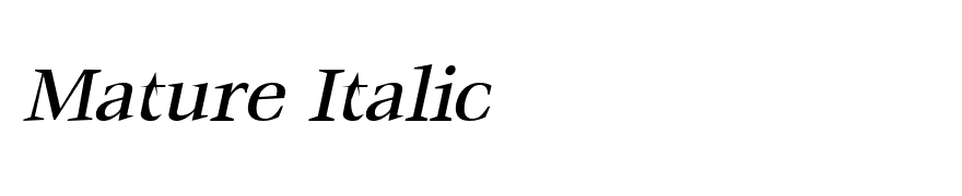 Mature Italic