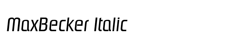MaxBecker Italic