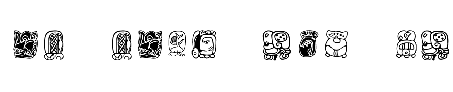 MayaMonthGlyphs