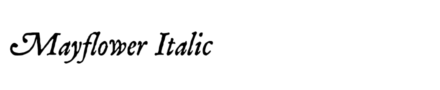 Mayflower Italic