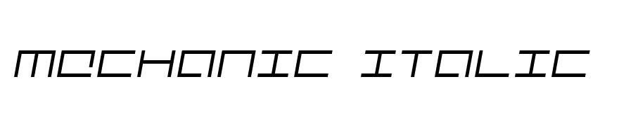 Mechanic Italic