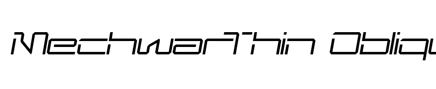 MechwarThin Oblique