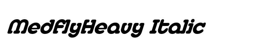 MedflyHeavy Italic