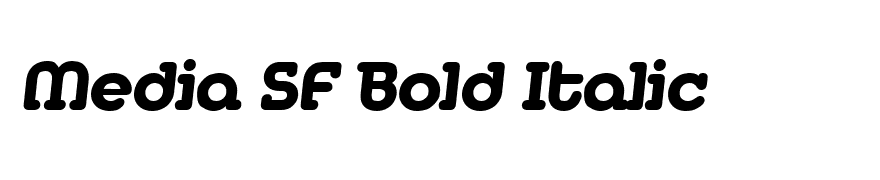Media SF Bold Italic