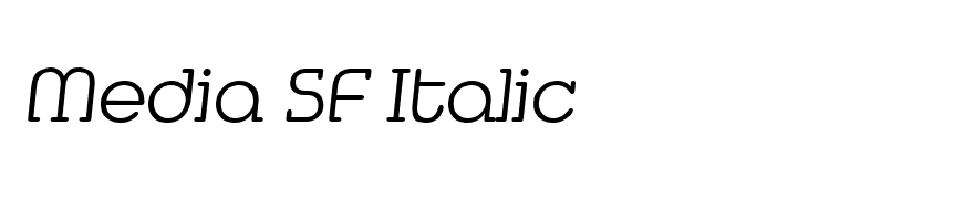 Media SF Italic