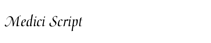 Medici Script