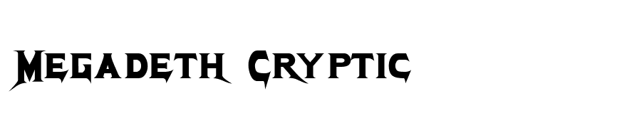 Megadeth Cryptic