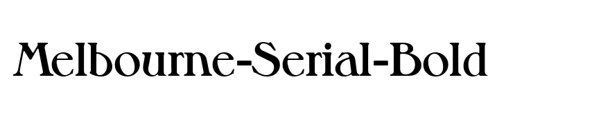 Melbourne-Serial-Bold