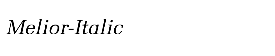 Melior-Italic