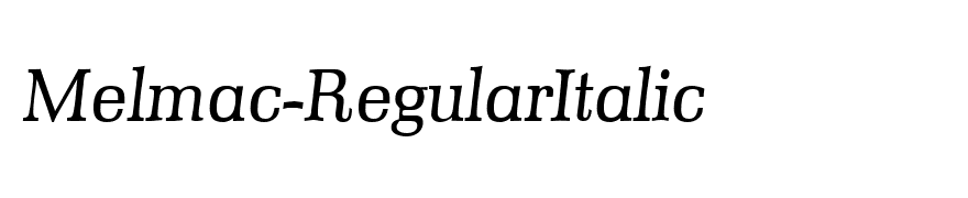 Melmac-RegularItalic