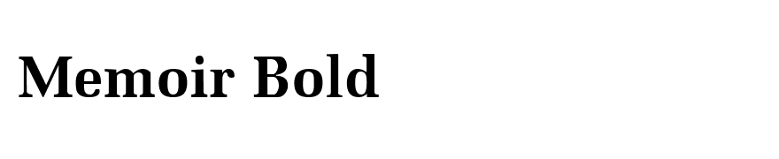 Memoir Bold