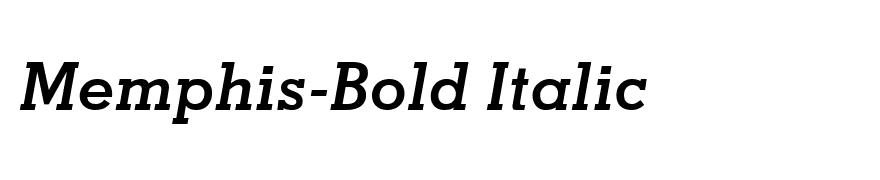 Memphis-Bold Italic