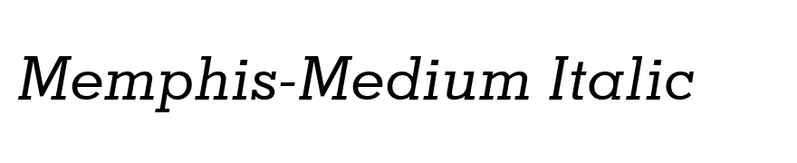 Memphis-Medium Italic