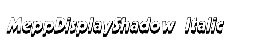 MeppDisplayShadow Italic