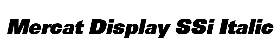 Mercat Display SSi Italic