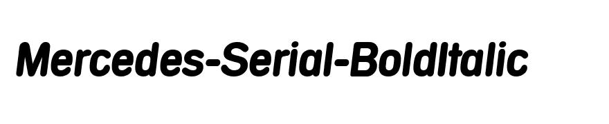 Mercedes-Serial-BoldItalic