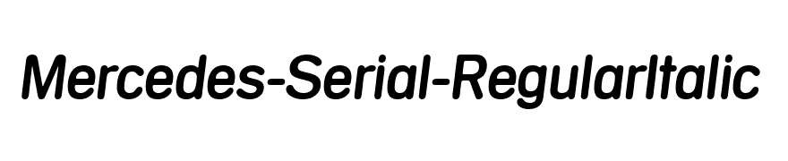 Mercedes-Serial-RegularItalic