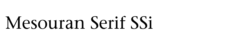 Mesouran Serif SSi
