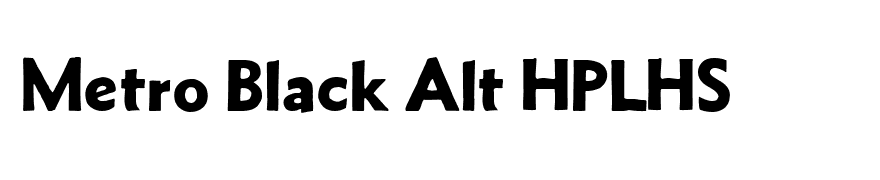 Metro Black Alt HPLHS