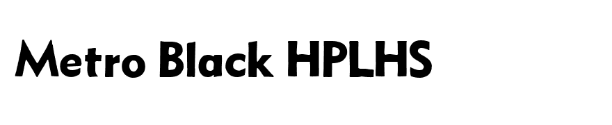 Metro Black HPLHS
