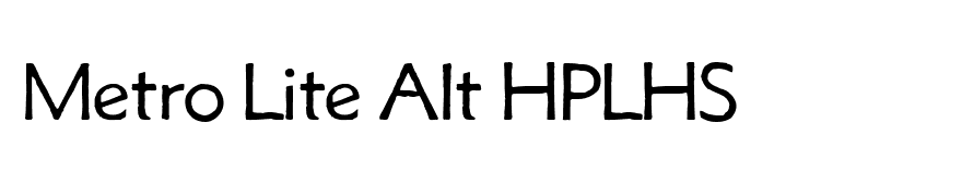 Metro Lite Alt HPLHS