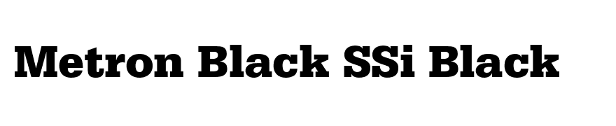 Metron Black SSi Black