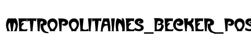 Metropolitaines_Becker_Poster