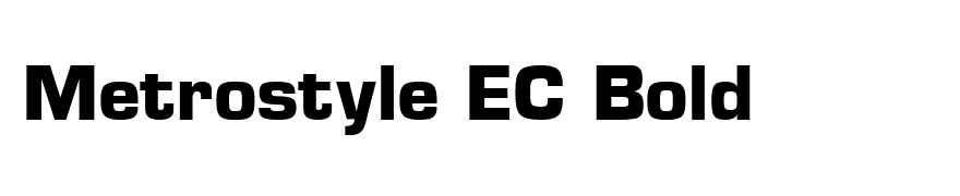 Metrostyle EC Bold