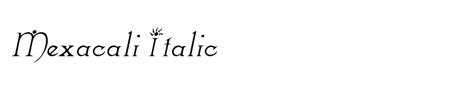 Mexacali Italic