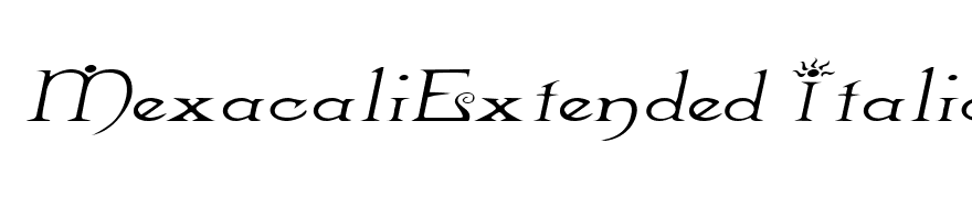 MexacaliExtended Italic