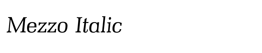 Mezzo Italic