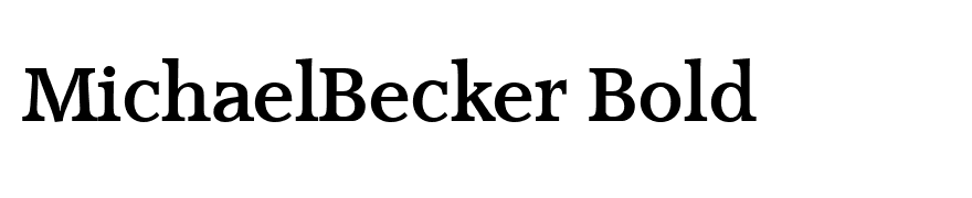 MichaelBecker Bold