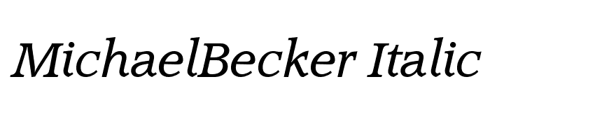 MichaelBecker Italic