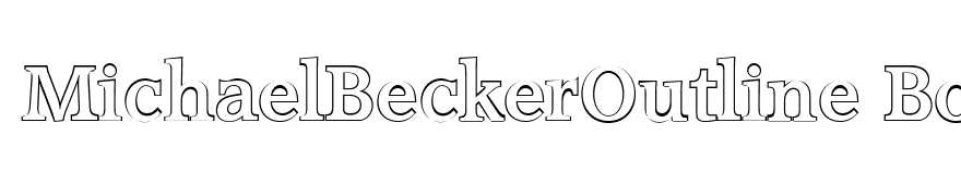 MichaelBeckerOutline Bold