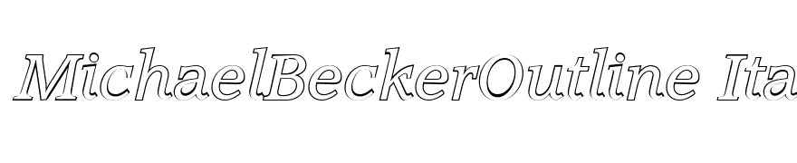 MichaelBeckerOutline Italic