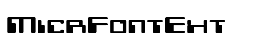 MicrFontExt
