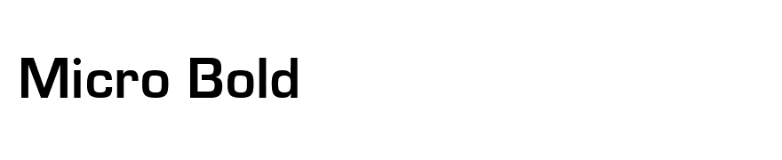 Micro Bold