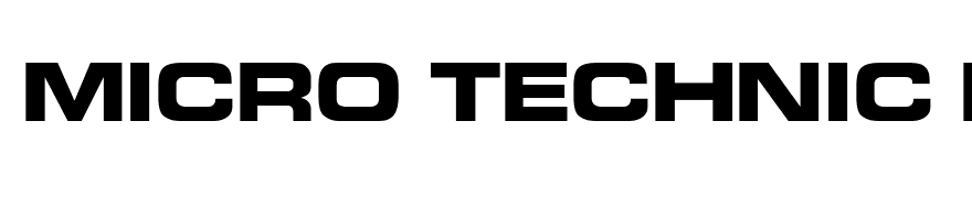 Micro Technic Extended Bold