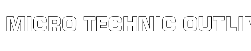 Micro Technic Outline Bold