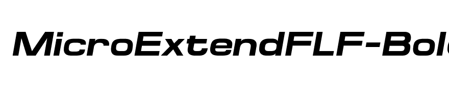 MicroExtendFLF-BoldItalic