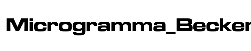 Microgramma_Becker_Bold_Extd