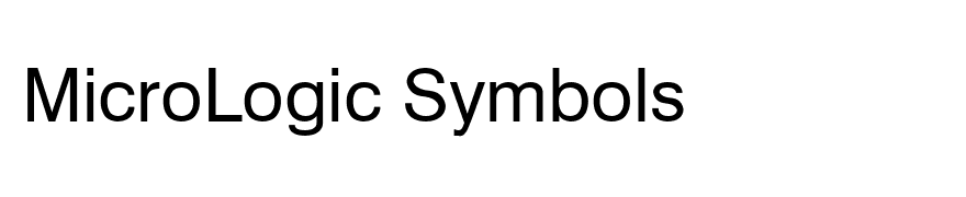 MicroLogic Symbols