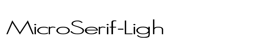 MicroSerif-Ligh
