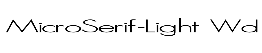 MicroSerif-Light Wd