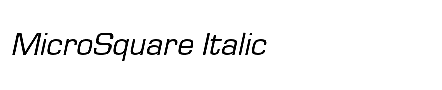 MicroSquare Italic