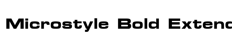 Microstyle Bold Extended ATT