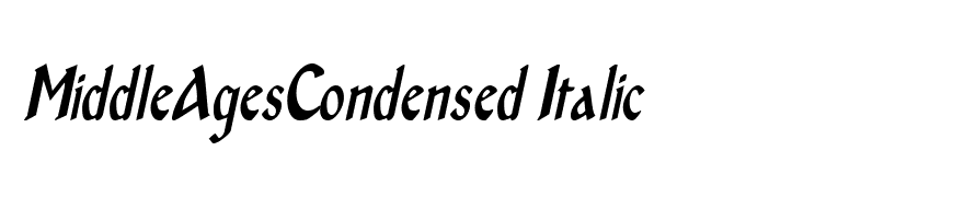 MiddleAgesCondensed Italic