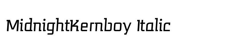 MidnightKernboy Italic