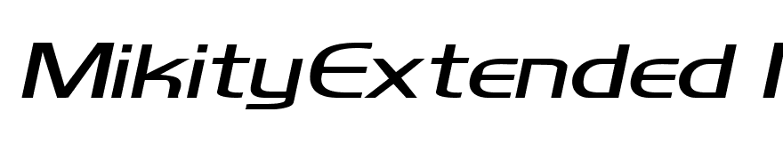 MikityExtended Italic